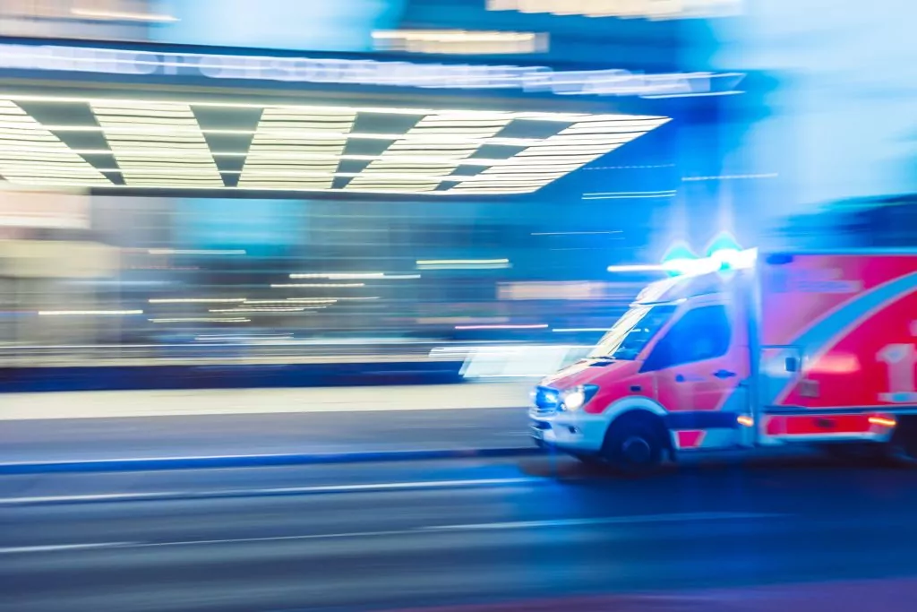 ambulance for serious injury accidents