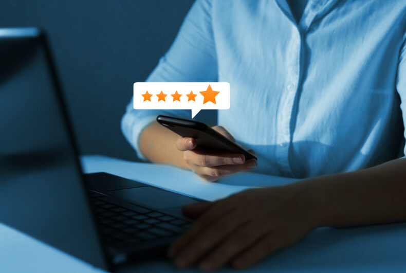 search online reviews on phone