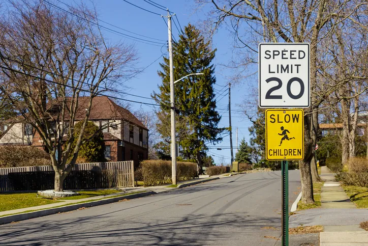 speed limit signs in school zones