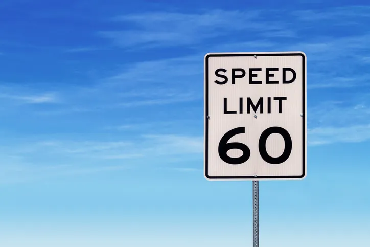 Speed Limit sign 60 Road Sign