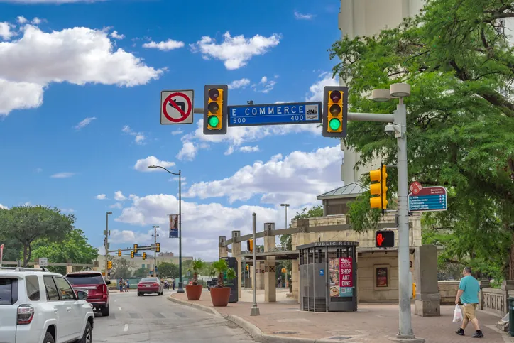 E. Commerce Street in San Antonio, Texas