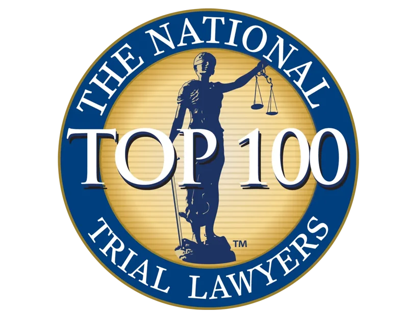 The National Trial Lawyers logo for the top 100 attorneys