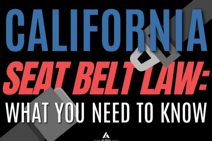 california seat belt law